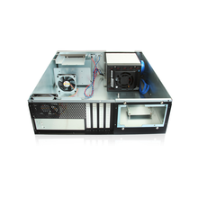 Load image into Gallery viewer, iStarUSA D-340HB-DT-BLUE 3U Compact 4x3.5" Bay Hotswap microATX Desktop Chassis