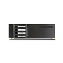 Load image into Gallery viewer, iStarUSA D-340HB-T-SILVER 3U Compact 4x3.5" Bay Hotswap microATX Chassis