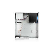 Load image into Gallery viewer, iStarUSA D-340HN-DT-BLUE 3U Compact 4x3.5" Bay Trayless Hotswap microATX Desktop Chassis