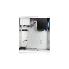Load image into Gallery viewer, iStarUSA D-350HB-DT-BLUE 3U Compact 5x3.5" Bay Hotswap microATX Desktop Chassis
