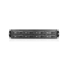 Load image into Gallery viewer, iStarUSA DAGE208UTL-2MS 2U 8-bay 3.5" SAS/SATA 6.0Gb/s miniSAS SFF8088 JBOD Trayless Rackmount Chassis 500W PSU