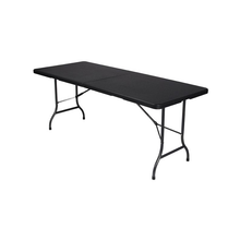 Load image into Gallery viewer, Velleman FP180R Fold-In-Half Table - with Rattan Pattern - 180 x 75 x 74 cm