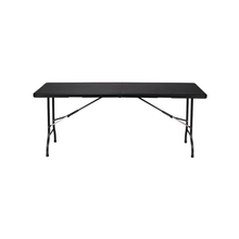 Load image into Gallery viewer, Velleman FP180R Fold-In-Half Table - with Rattan Pattern - 180 x 75 x 74 cm