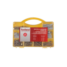 Load image into Gallery viewer, Toolland HAS10: 193 Piece Assorted Anchor &amp; Chipboard Screw Set