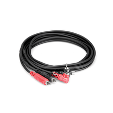 Load image into Gallery viewer, Hosa CRA-203DJ Straight RCA to Right Angle RCA Cable, 10ft.