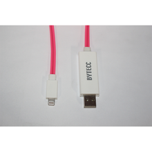 Load image into Gallery viewer, Bytecc IP-FLPKW Flowing White LED Charge and Sync Cable with Lightning Connector (Apple Certified)