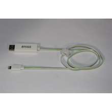 Load image into Gallery viewer, Bytecc IP-FLWG Flowing Green LED Charge and Sync Cable with Lightning Connector (Apple Certified)