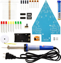 Load image into Gallery viewer, Elenco K-14SLD Christmas Tree Soldering Kit with Iron and Solder