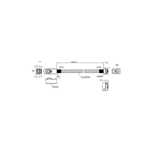 Load image into Gallery viewer, iStarUSA K-HD4387R-50 HD miniSAS SFF-8643 to miniSAS SFF-8087 Right Angle 50 cm Cable
