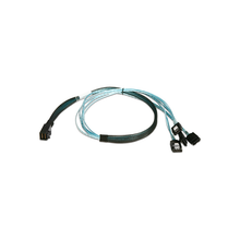 Load image into Gallery viewer, iStarUSA K-HD43XSAL-75 HD miniSAS SFF-8643 to 4x SATA Latch Forward Breakout 75 cm Cable
