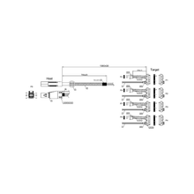 Load image into Gallery viewer, iStarUSA K-HD44X82-1M HD miniSAS SFF-8644 to 4x SFF-8482 1 meter Cable