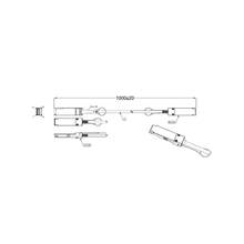 Load image into Gallery viewer, iStarUSA K-QSFP-P1M 40Gb/s QSFP+ Copper Twinax 1 meter Cable QDR