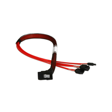 Load image into Gallery viewer, iStarUSA K-SF87RXSA-50 miniSAS SFF-8087 Right Angle to 4x SATA Forward Breakout 50 cm Cable