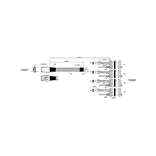 Load image into Gallery viewer, iStarUSA K-SF87X82-50 miniSAS SFF-8087 to 4x SFF-8482 50 cm Cable