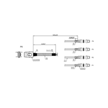 Load image into Gallery viewer, iStarUSA K-SF87XSA-50 miniSAS SFF-8087 to 4x SATA Forward Breakout 50 cm Cable