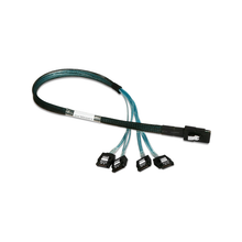 Load image into Gallery viewer, iStarUSA K-SF87XSAL-R-50 miniSAS SFF-8087 to 4x SATA with Latch Reverse Breakout 50 cm Cable