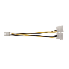 Load image into Gallery viewer, Kingwin PCI-03 8 Inch Dual 4P to 6P PCI Express Extension Power Cable