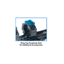 Load image into Gallery viewer, UTG M1S35070R2 Integral 1" Offset QD Ring Mount, 2 Top Slots, 100mmBase
