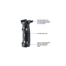 Load image into Gallery viewer, UTG MNT-DG01Q Combat D Grip with Quick Release Deployable Bipod
