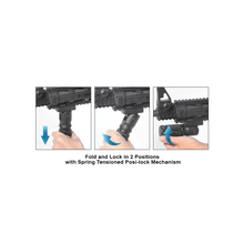 Load image into Gallery viewer, UTG MNT-GRP002SQ 4.7" Low-Pro Combat Foldable Metal Foregrip, QD Lock