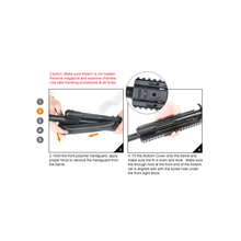 Load image into Gallery viewer, UTG MNT-HGSG12 Saiga-12 Shotgun Tactical Quad Rail with Rail Covers