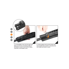 Load image into Gallery viewer, UTG MNT-HGSG12 Saiga-12 Shotgun Tactical Quad Rail with Rail Covers