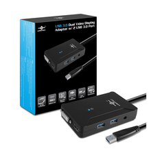Load image into Gallery viewer, Vantec NBV-320U3 USB 3.0 Dual Video Display Adapter w/2 USB 3.0 port