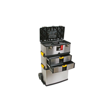 Load image into Gallery viewer, Perel OTBA4: Stainless Steel Rolling Tool Box
