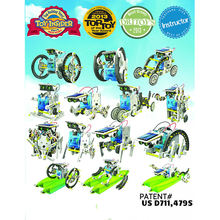 Load image into Gallery viewer, OWI OWI-MSK615 14-in-1 Educational Solar Robot Kit