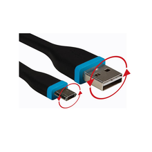 Load image into Gallery viewer, Velleman PCMP93B: Reversible USB 2.0 to Micro USB Flexible Cable