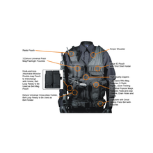 Load image into Gallery viewer, UTG PVC-V547BL 547 Law Enforcement Tactical Vest, Left Handed, Black