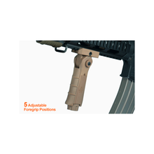 Load image into Gallery viewer, UTG RB-FGRP170D Ambidextrous 5-pos Foldable Foregrip, Flat Dark Earth