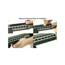 Load image into Gallery viewer, UTG RB-HP25B Low Profile Keymod Rail Panel Covers, 5.5" Black, 7/Pack