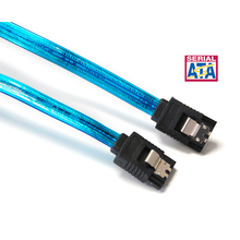 Load image into Gallery viewer, Bytecc SATA-324UVB UV Blue Serial ATA III 6Gbps Cable w/Locking Latch