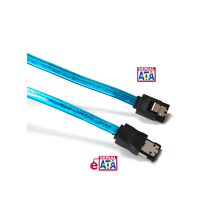 Load image into Gallery viewer, Bytecc SATA-336EO/UVB UV Blue Serial ATA III to e-SATA 6Gbps Cable, 36 Inches