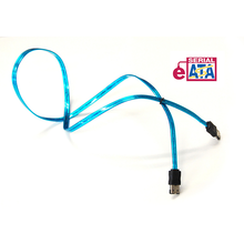 Load image into Gallery viewer, Bytecc SATA-336E/UVB UV Blue e-SATA to e-SATA 6Gbps Cable, 36 Inches