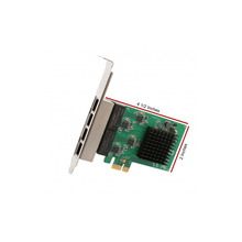 Load image into Gallery viewer, Syba SI-PEX24042 4 Port Gigabit Ethernet PCI-e x1 Network Interface Card