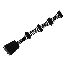 Load image into Gallery viewer, Silverstone CP06-E4 Super Flexible 4-in-1 SATA Power Adapter Cable
