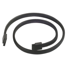 Load image into Gallery viewer, Silverstone CP07 180 Degree SATA III Cable with Non-Scratch Locking Mechanism