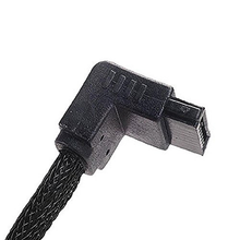 Load image into Gallery viewer, Silverstone CP08 90 Degree SATA III Cable with Non-Scratch Locking Mechanism