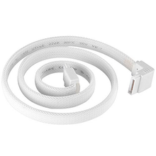 Load image into Gallery viewer, SilverStone CP08W 90 degree SATA III Cable with Locking Mechanism