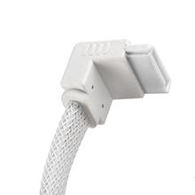 Load image into Gallery viewer, SilverStone CP08W 90 degree SATA III Cable with Locking Mechanism