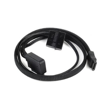 Load image into Gallery viewer, Silverstone CP10 Sleeved Slim-SATA to SATA Adapter Cable