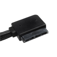 Load image into Gallery viewer, Silverstone CP10 Sleeved Slim-SATA to SATA Adapter Cable