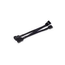 Load image into Gallery viewer, Silverstone CPF02 Black Sleeved 1-3 PWM Fan Splitter Cable