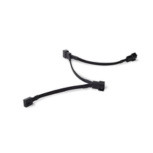 Load image into Gallery viewer, Silverstone CPF02 Black Sleeved 1-3 PWM Fan Splitter Cable
