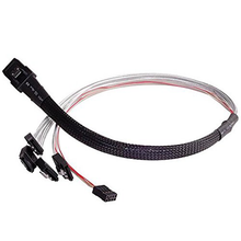 Load image into Gallery viewer, SilverStone CPS03 Mini SAS SFF-8087 to SATA 7-Pin Cable Adapter