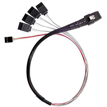 Load image into Gallery viewer, SilverStone CPS03 Mini SAS SFF-8087 to SATA 7-Pin Cable Adapter