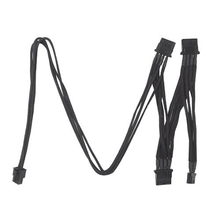 Load image into Gallery viewer, Silverstone PP06B-3SATA80M Sleeved 3x SATA + 1x Slimline SATA Cable