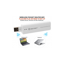 Load image into Gallery viewer, Syba SY-ADA24025 USB 2.0 802.11 b/g/n N150 wireless G travel pocket router network Adapter